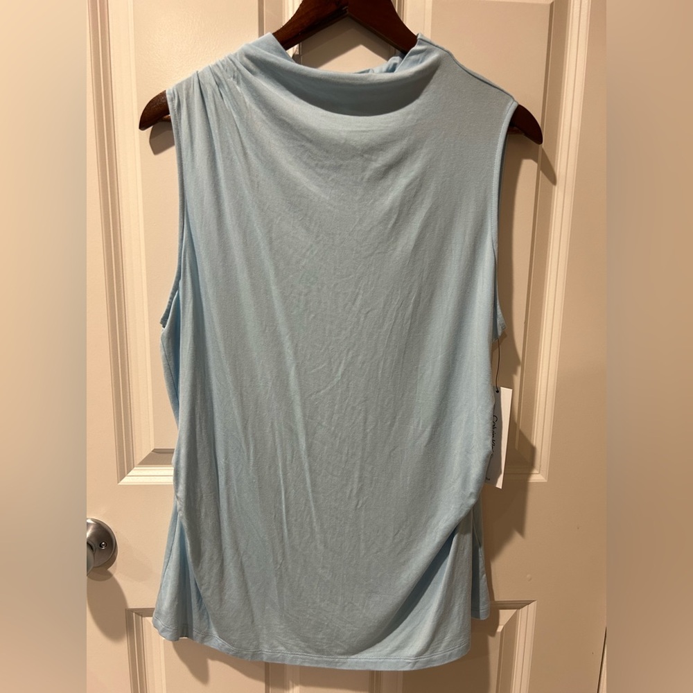 NWT Calvin Klein suit Sleeveless Light Blue Women's Top X-large sky blue